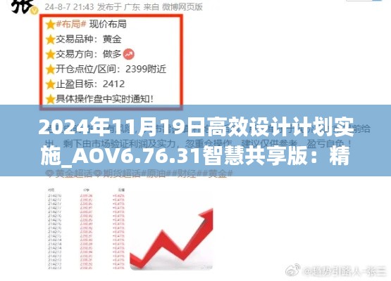 2024年11月19日高效设计计划实施_AOV6.76.31智慧共享版：精准一肖一码一一中特