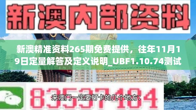 新澳精准资料265期免费提供，往年11月19日定量解答及定义说明_UBF1.10.74测试版