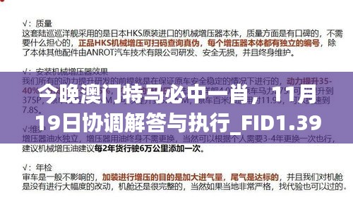 今晚澳门特马必中一肖，11月19日协调解答与执行_FID1.39.65四喜版