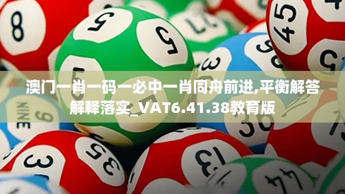 澳门一肖一码一必中一肖同舟前进,平衡解答解释落实_VAT6.41.38教育版