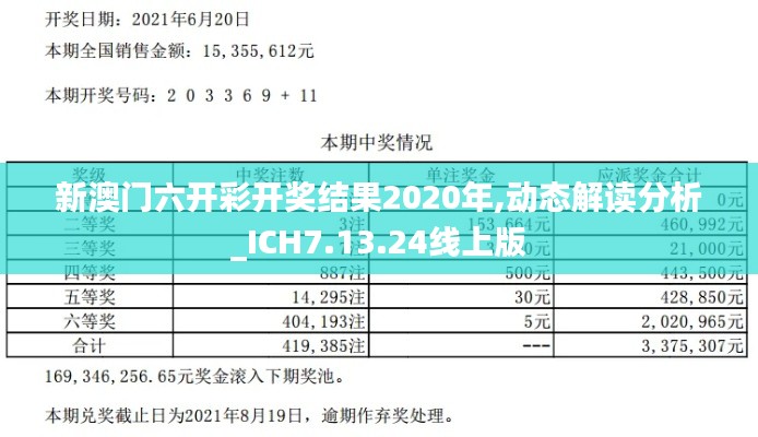 新澳门六开彩开奖结果2020年,动态解读分析_ICH7.13.24线上版