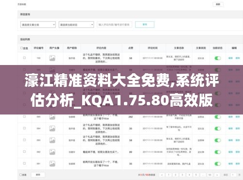 濠江精准资料大全免费,系统评估分析_KQA1.75.80高效版