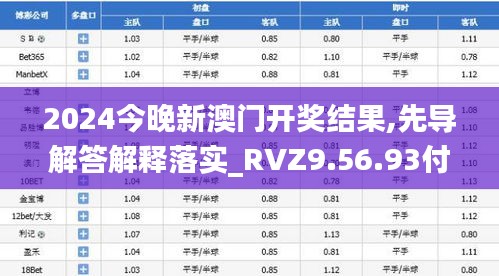 2024今晚新澳门开奖结果,先导解答解释落实_RVZ9.56.93付费版