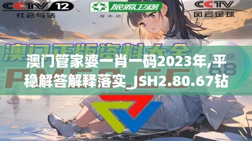 澳门管家婆一肖一码2023年,平稳解答解释落实_JSH2.80.67钻石版