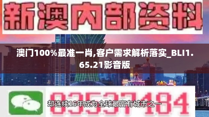 澳门100%最准一肖,客户需求解析落实_BLI1.65.21影音版