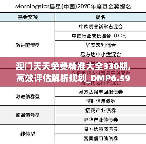 澳门天天免费精准大全330期,高效评估解析规划_DMP6.59