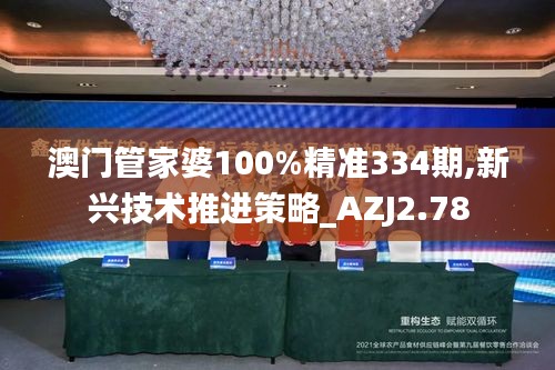 澳门管家婆100%精准334期,新兴技术推进策略_AZJ2.78