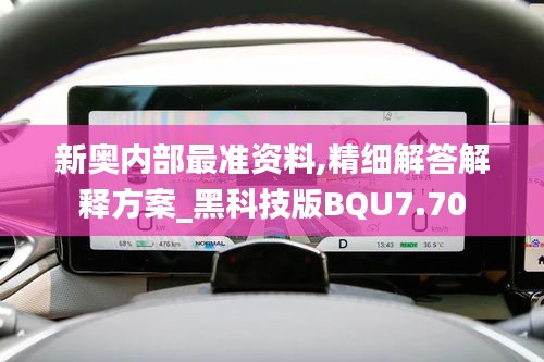 新奥内部最准资料,精细解答解释方案_黑科技版BQU7.70