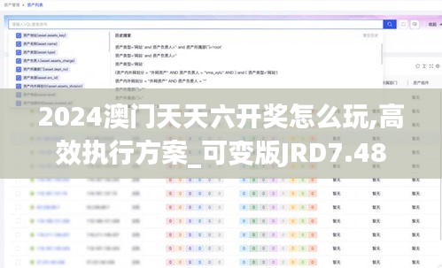 2024澳门天天六开奖怎么玩,高效执行方案_可变版JRD7.48