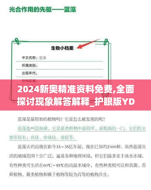 2024新奥精准资料免费,全面探讨现象解答解释_护眼版YDK4.61