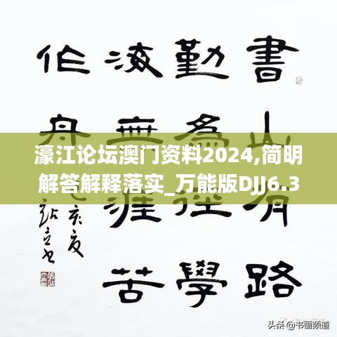 濠江论坛澳门资料2024,简明解答解释落实_万能版DJJ6.32