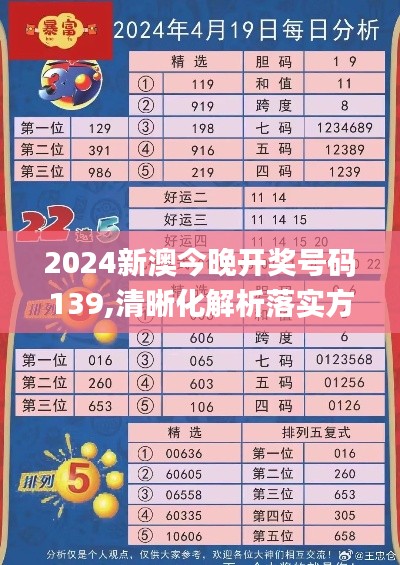 2024新澳今晚开奖号码139,清晰化解析落实方法_漏出版ADC1.80