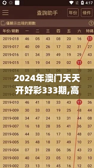 2024年澳门天天开好彩333期,高贵解答解释落实_HID2.69