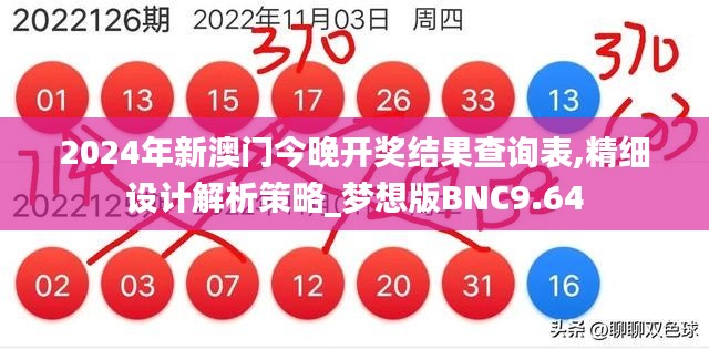 2024年新澳门今晚开奖结果查询表,精细设计解析策略_梦想版BNC9.64