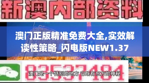 澳门正版精准免费大全,实效解读性策略_闪电版NEW1.37