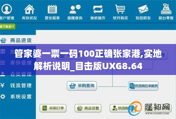 管家婆一票一码100正确张家港,实地解析说明_目击版UXG8.64