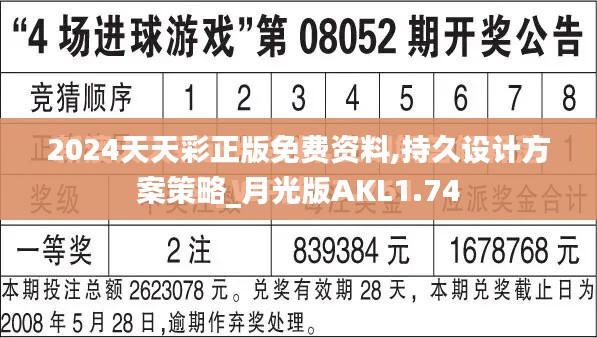 2024天天彩正版免费资料,持久设计方案策略_月光版AKL1.74