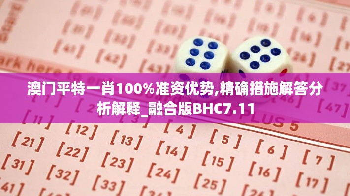 澳门平特一肖100%准资优势,精确措施解答分析解释_融合版BHC7.11