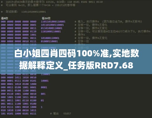 白小姐四肖四码100%准,实地数据解释定义_任务版RRD7.68