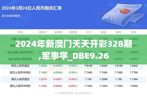 2024年新澳门天天开彩328期,军事学_DBE9.26