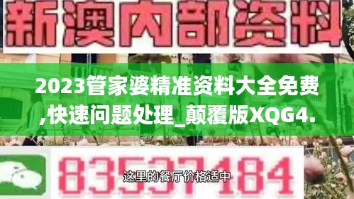 2023管家婆精准资料大全免费,快速问题处理_颠覆版XQG4.31