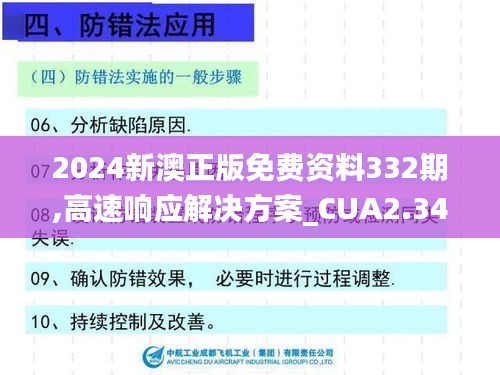 2024新澳正版免费资料332期,高速响应解决方案_CUA2.34