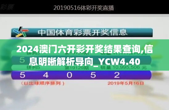 2024澳门六开彩开奖结果查询,信息明晰解析导向_YCW4.40