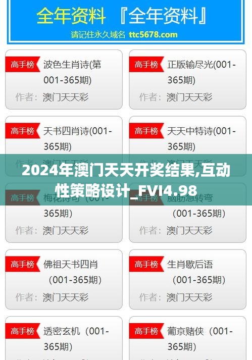 2024年澳门天天开奖结果,互动性策略设计_FVI4.98