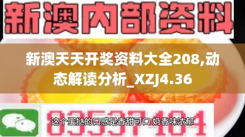 新澳天天开奖资料大全208,动态解读分析_XZJ4.36