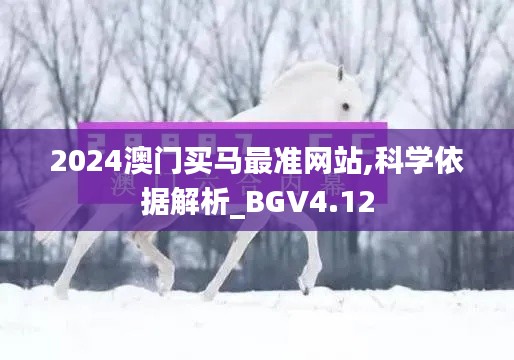 2024澳门买马最准网站,科学依据解析_BGV4.12