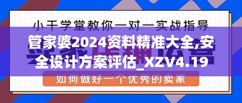 管家婆2024资料精准大全,安全设计方案评估_XZV4.19