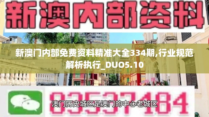 新澳门内部免费资料精准大全334期,行业规范解析执行_DUO5.10