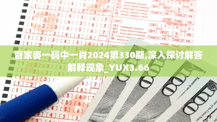 管家婆一码中一肖2024第330期,深入探讨解答解释现象_YUX3.66