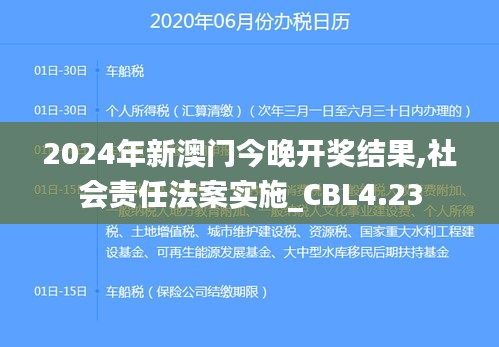 2024年新澳门今晚开奖结果,社会责任法案实施_CBL4.23