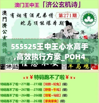 555525王中王心水高手,高效执行方案_POH4.35