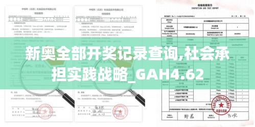 新奥全部开奖记录查询,社会承担实践战略_GAH4.62