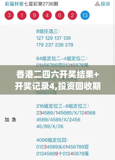 香港二四六开奖结果+开奖记录4,投资回收期_ZTJ4.18