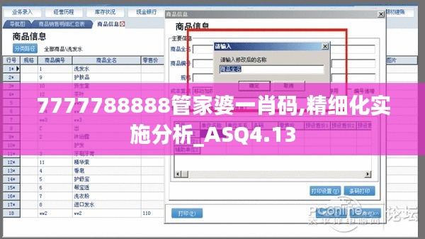 7777788888管家婆一肖码,精细化实施分析_ASQ4.13