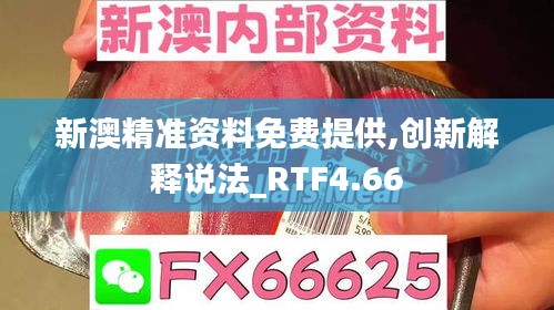 新澳精准资料免费提供,创新解释说法_RTF4.66