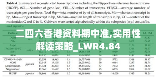 二四六香港资料期中准,实用性解读策略_LWR4.84