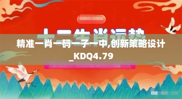 精准一肖一码一子一中,创新策略设计_KDQ4.79