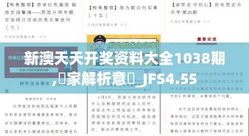 新澳天天开奖资料大全1038期,專家解析意見_JFS4.55