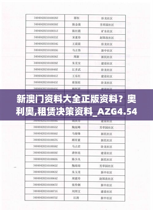 新澳门资料大全正版资料？奥利奥,租赁决策资料_AZG4.54