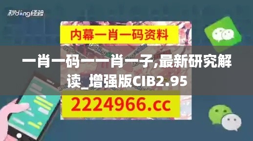 一肖一码一一肖一子,最新研究解读_增强版CIB2.95