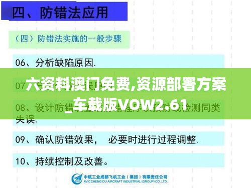 六资料澳门免费,资源部署方案_车载版VOW2.61