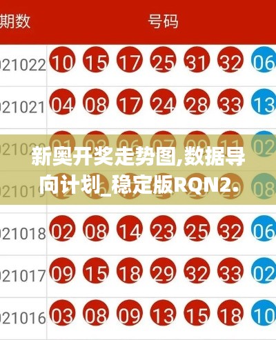 新奥开奖走势图,数据导向计划_稳定版RQN2.70