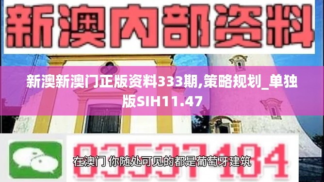 新澳新澳门正版资料333期,策略规划_单独版SIH11.47