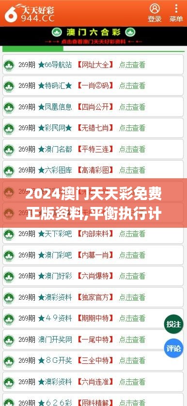 2024澳门天天彩免费正版资料,平衡执行计划实施_艺术版LKX9.60