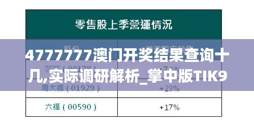 4777777澳门开奖结果查询十几,实际调研解析_掌中版TIK9.75