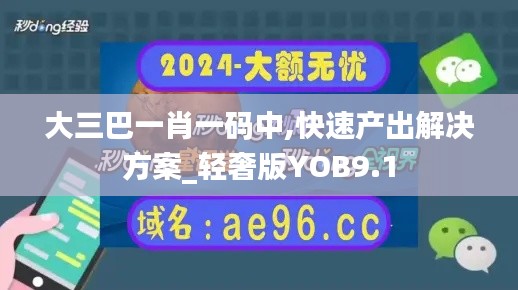 大三巴一肖一码中,快速产出解决方案_轻奢版YOB9.1